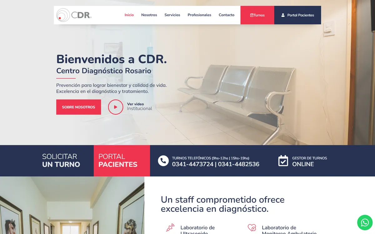 Screenshot of the project CDR Diagnóstico