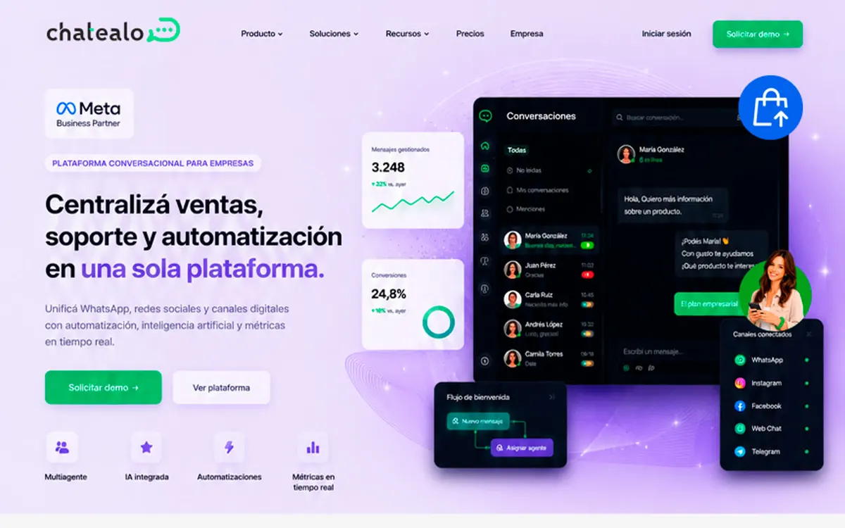 Captura del proyecto Chatealo
