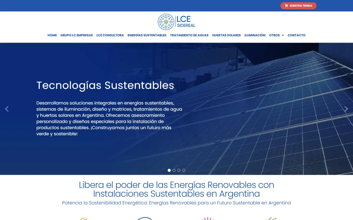 Captura del proyecto LC Empresas