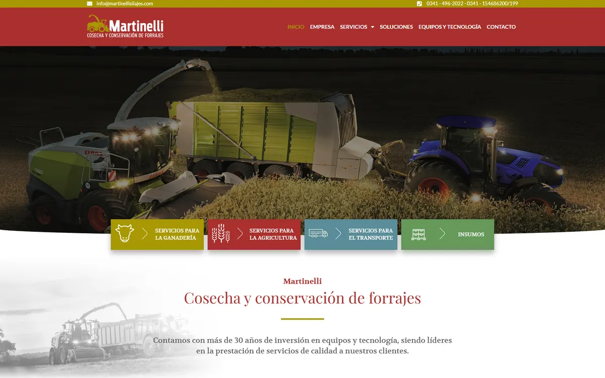 Screenshot of the project Martinelli